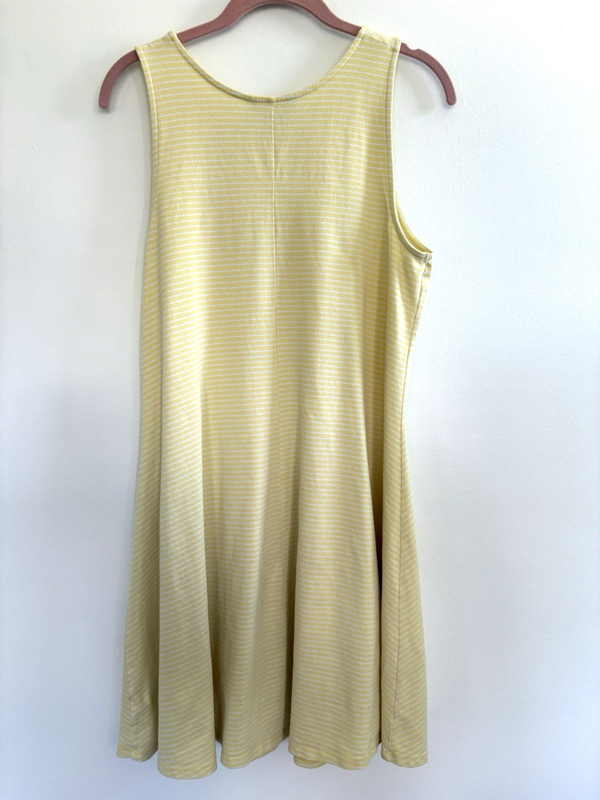Natural Reflections Cotton Blend Summer Dress Coastal Grandmother Butter | L