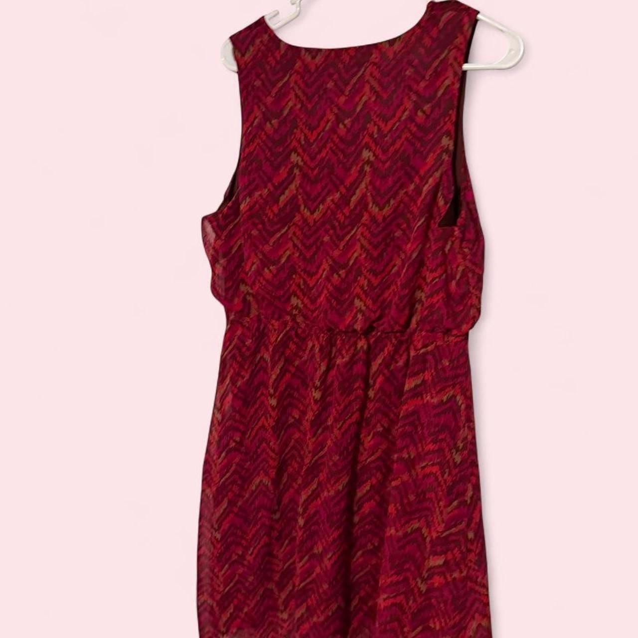 Mossimo Raspberry Chevron Sleeveless Dress