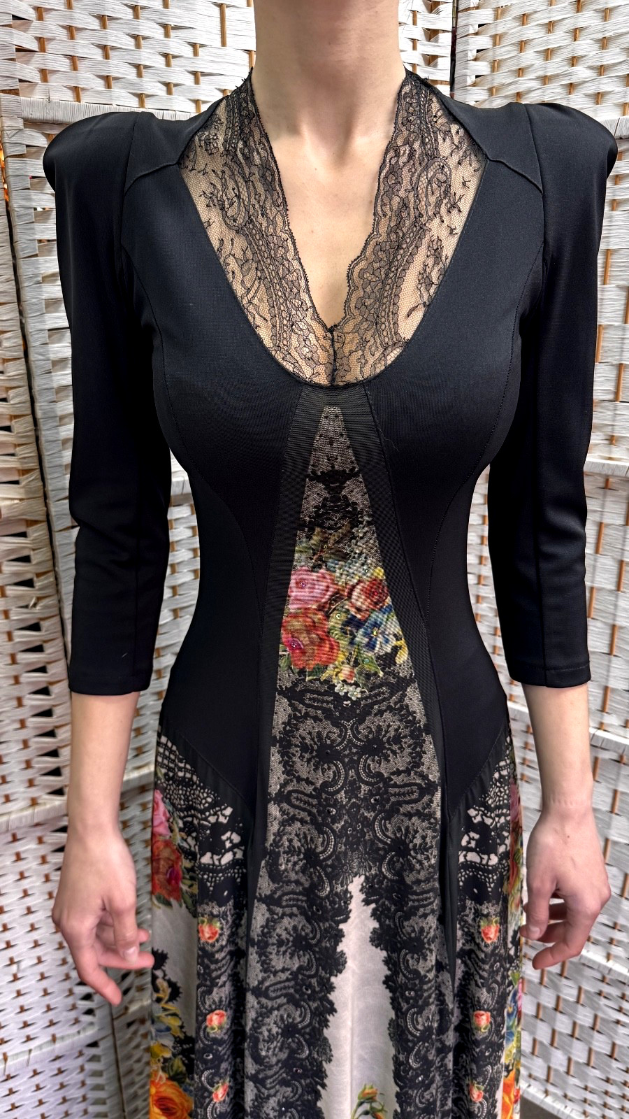 Michal Negrin Elegant Full length Floral Dress Size – 36 – NWT #2#