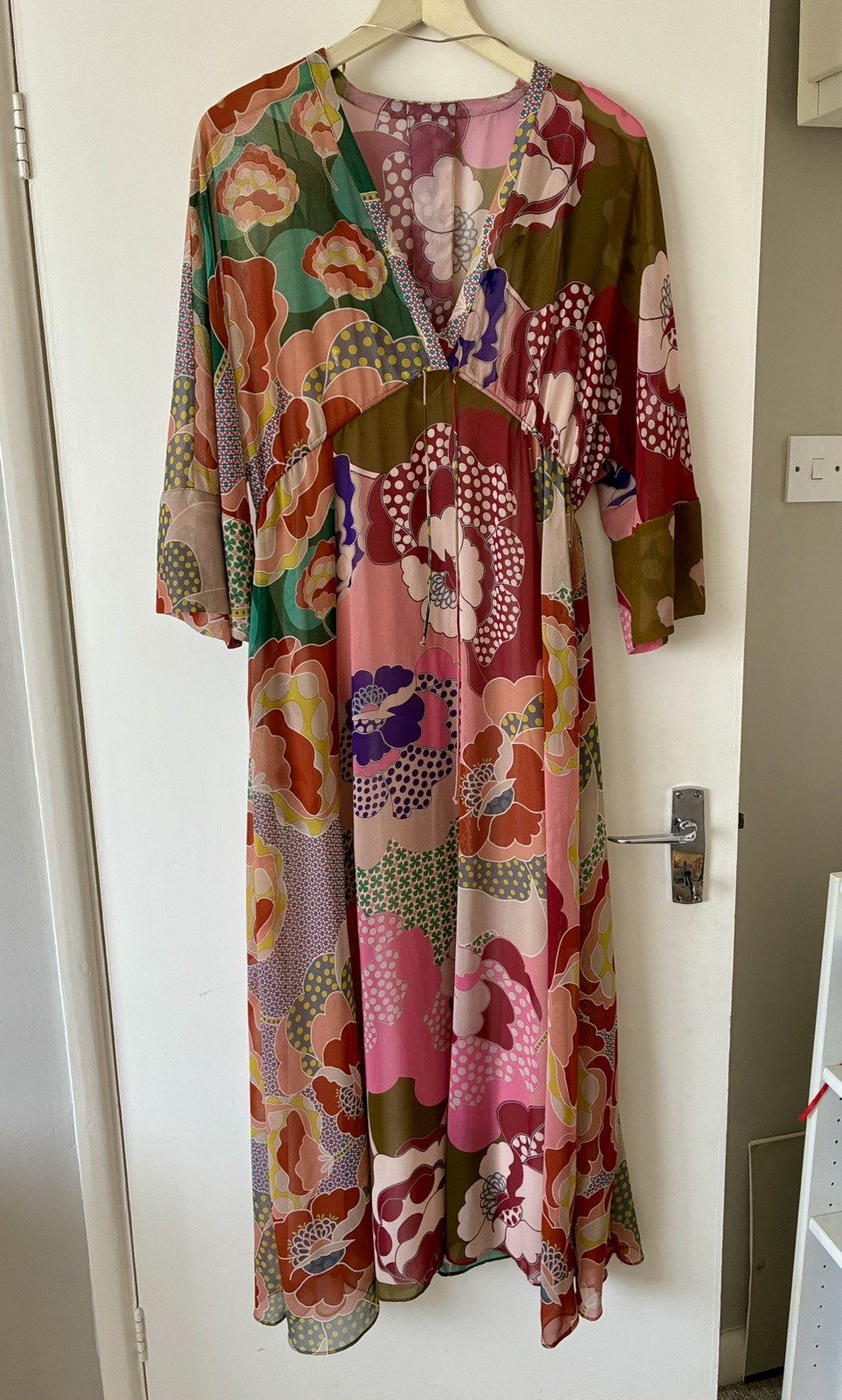 Zara ZW Collection Floral Print Long Maxi Dress Size M (Uk size 12/14) 8506/022