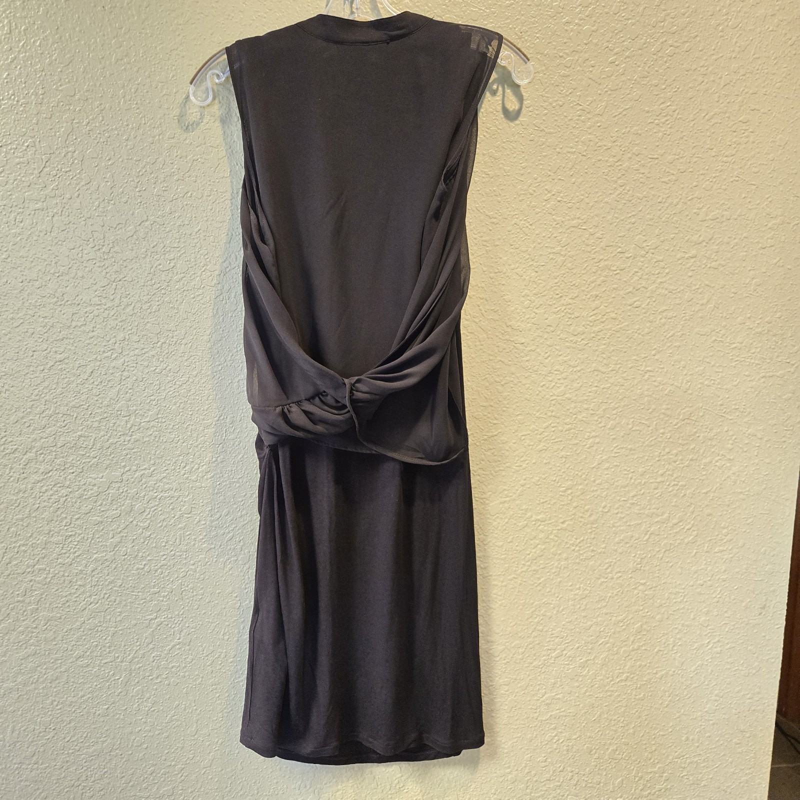 Allsaints All Saints Siri SL Sleeveless Blouson Shift Dress Layered US 6 Black