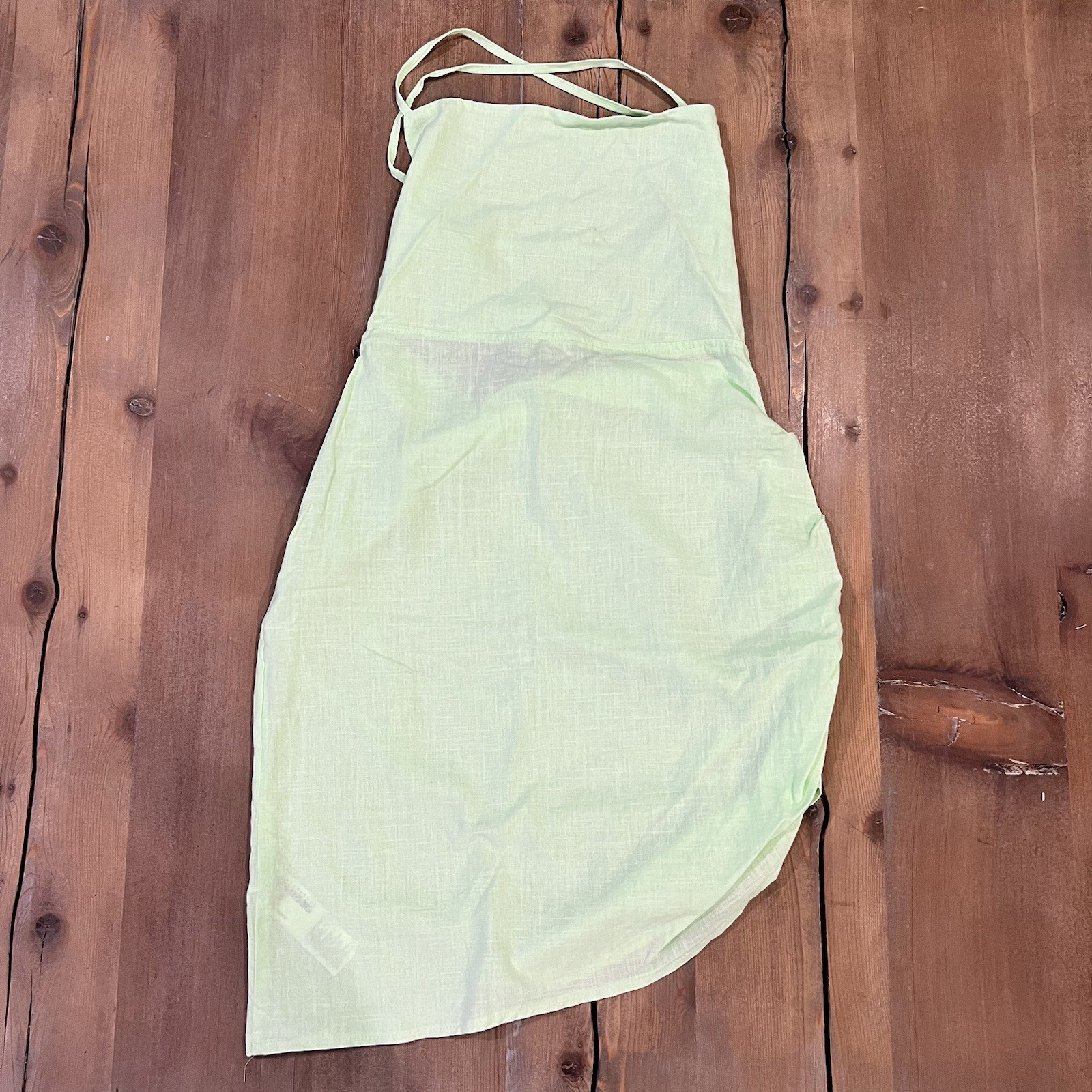 Trendyol Sleeveless Mini Dress Open Back Asymmetric Seafoam Green Women’s New 6