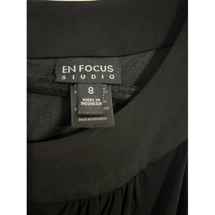 Enfocus Studio Black Sleeveless Maxi Dress