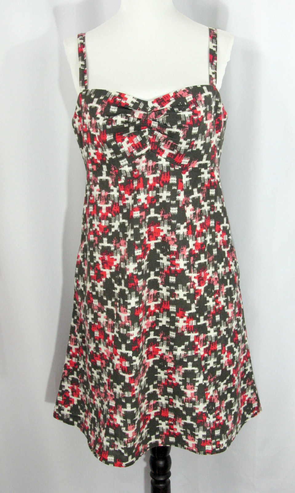Patagonia Summertime Dress Size 6 Hemp Organic Cotton Pink Brown
