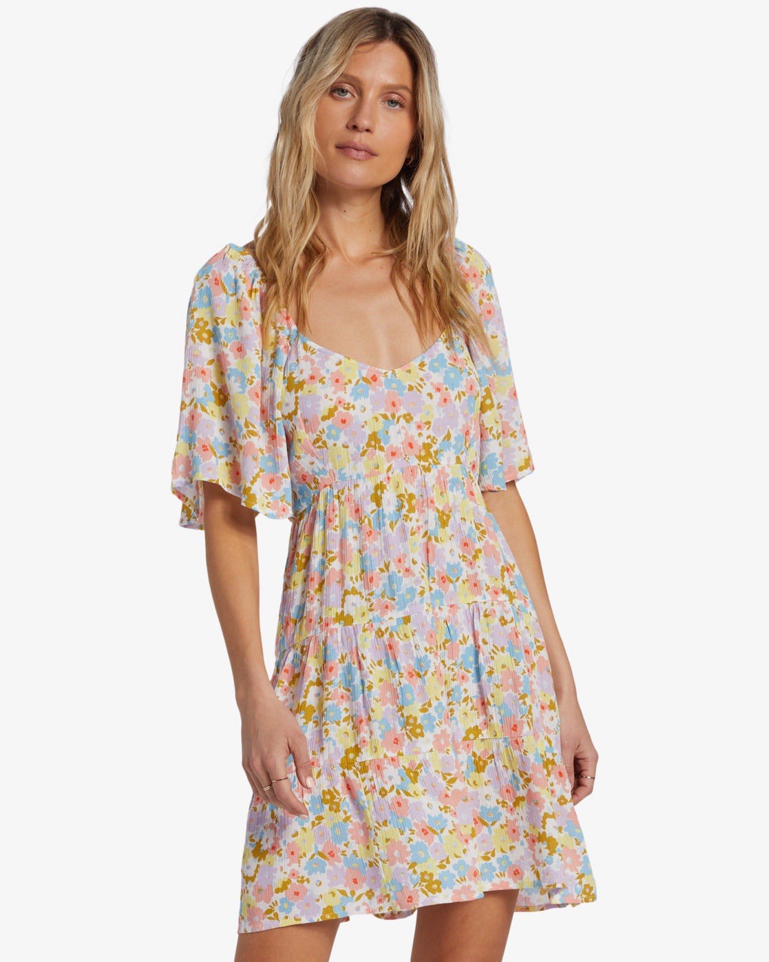 $66 Billabong Women’s Take A Chance Mini Dress Salt Crystal Size L