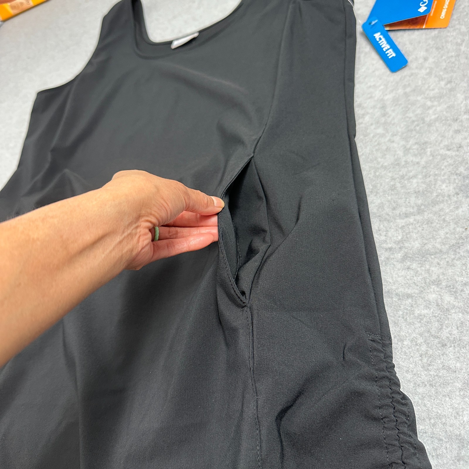 NWT Columbia Women’s Activewear Crew Neck Black All Seasons Tank Dress Size XL