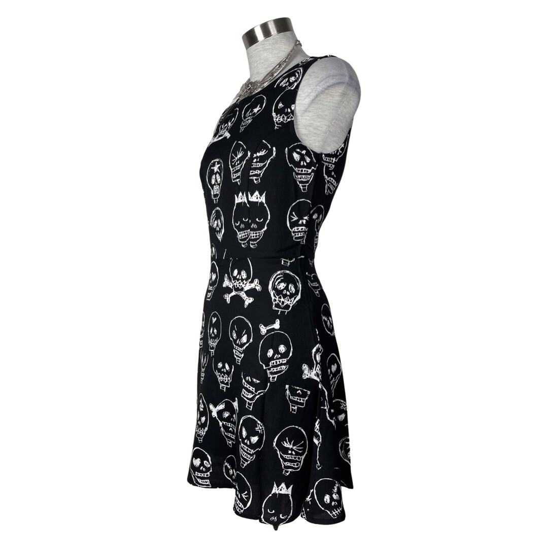 VOODOO VIXEN SKULL ROCKABILLY PSYCHOBILLY RETRO TATTOO 50’S SKATER DRESS DRA8064