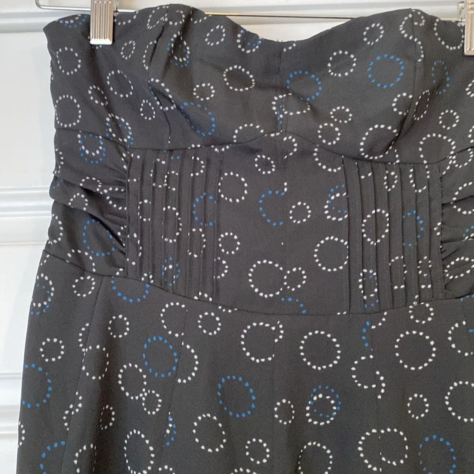 NWT NEW American Eagle Circle Print Strapless Mini Dress Sweetheart Neck Size 2
