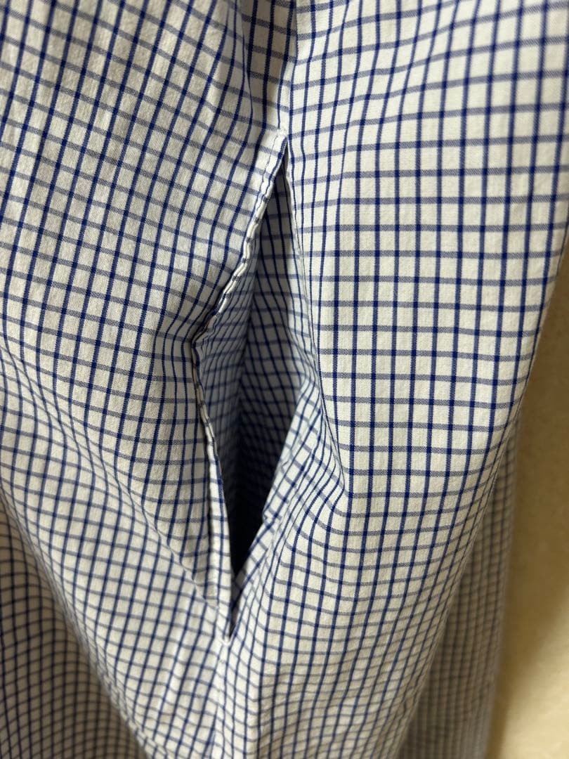 MUJI Cool Broad Stand Collar Short Sleeve Dress XL
