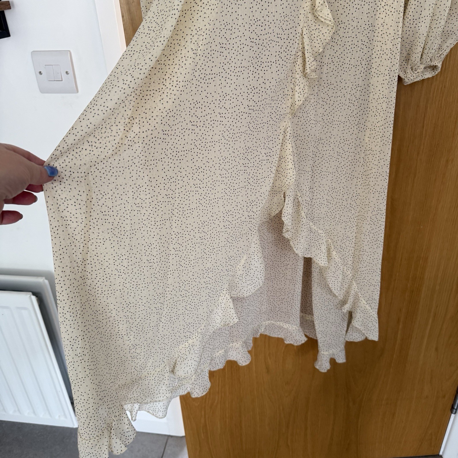 Primark Rita Ora Cream Black Sheer Dress Beach Cover-up UK 8 EU 36 BNWT Chain