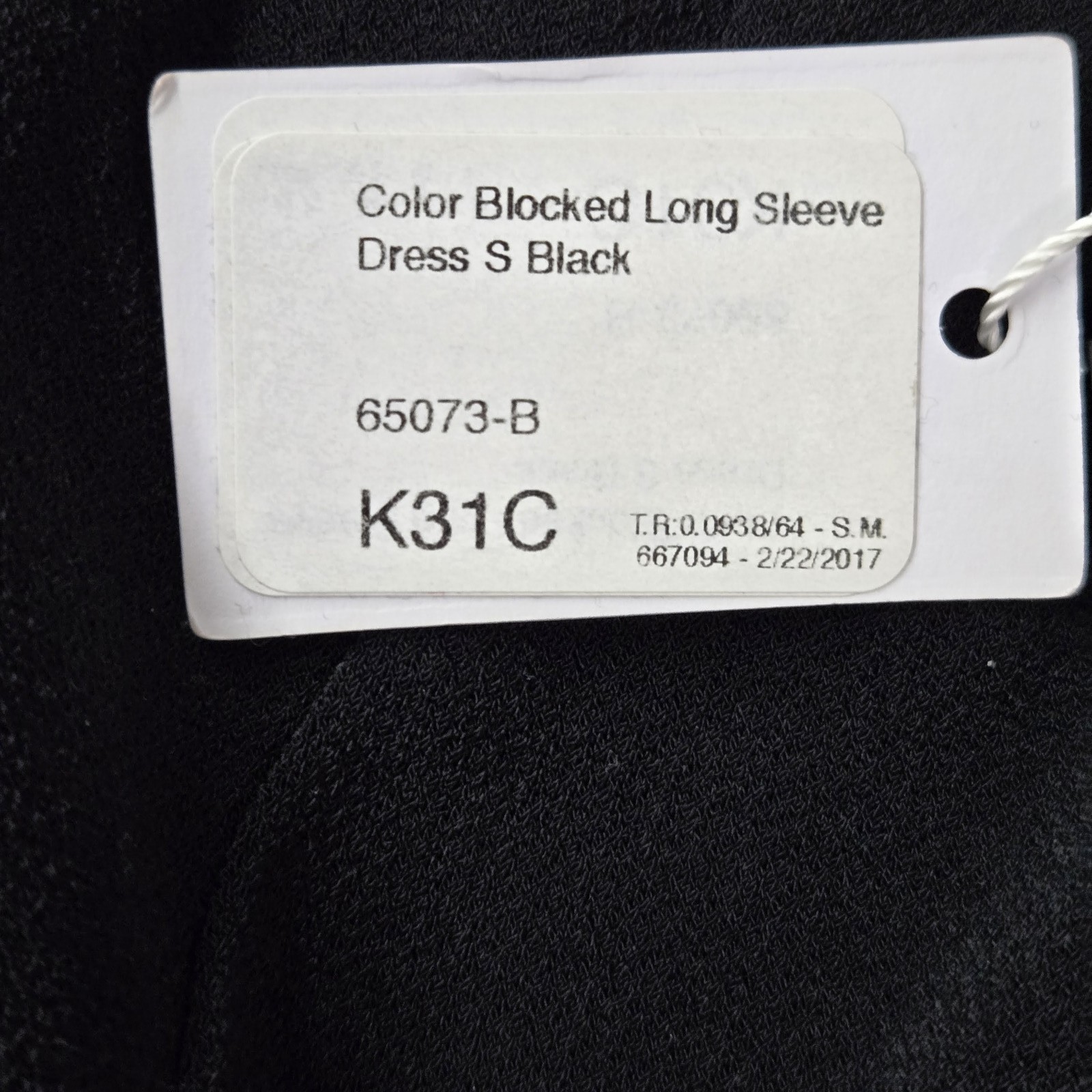 Bcbgeneration Women Dress S Black Color Blocked Long Sleeve Mini A Line NWT
