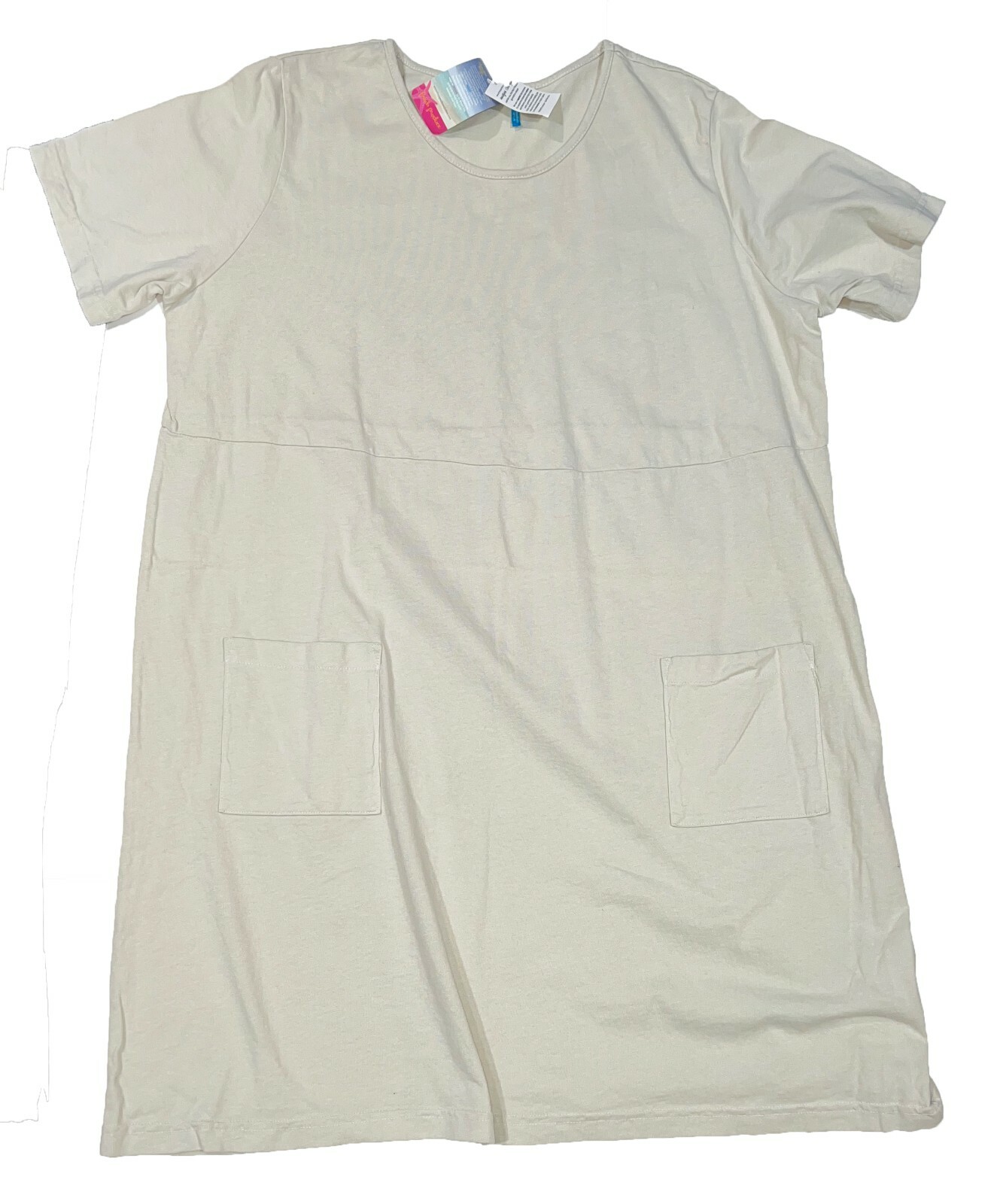 1X FRESH PRODUCE Natural NO SHIRRING DRESS NWT comfortable classic FP vintage