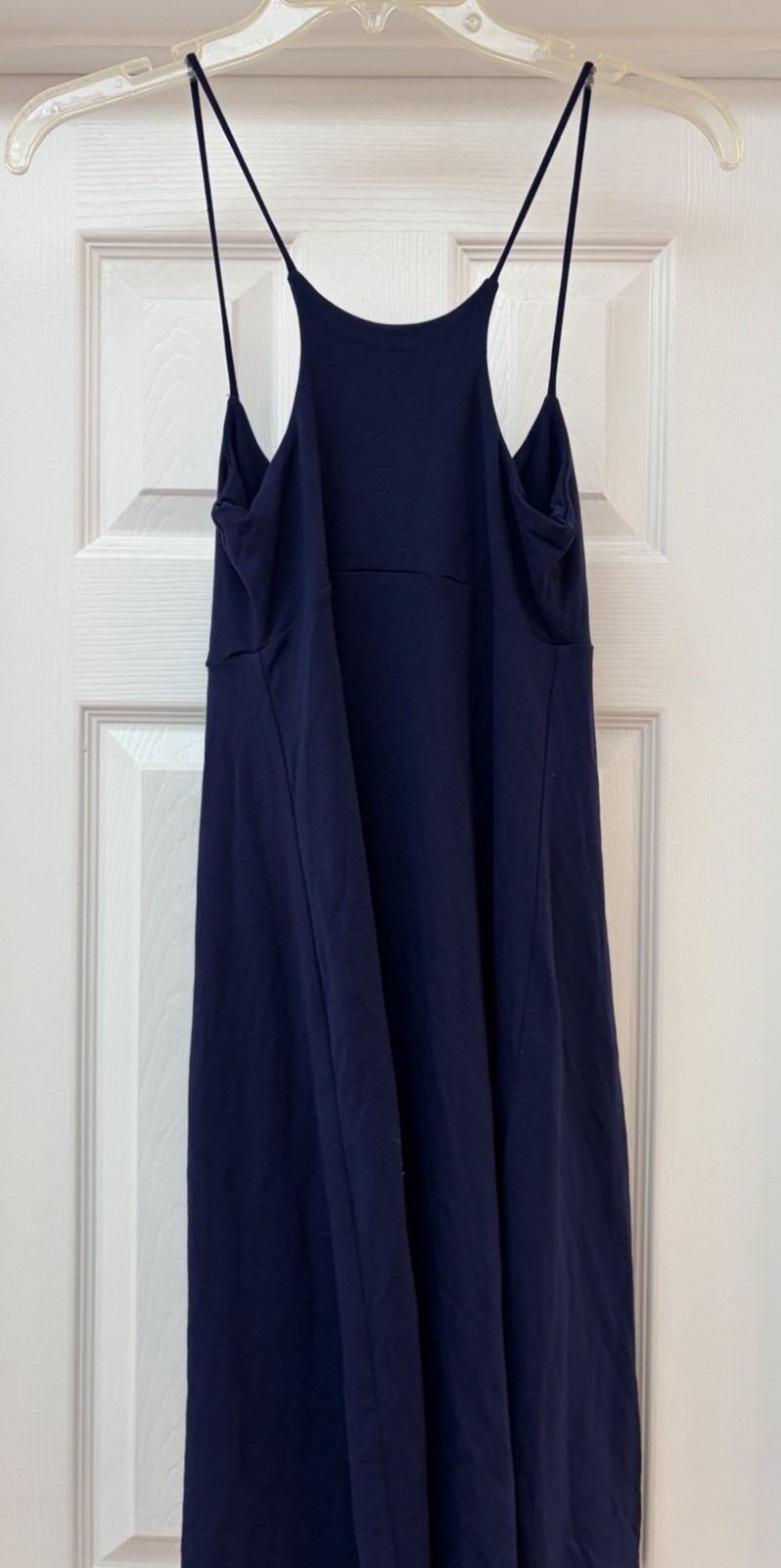 Susana Monaco Navy Blue Spaghetti Strap Mini Dress Sz S Racerback Flare