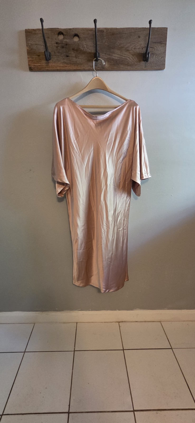 Michelle Farmer Veronica Tunic- Blush Bias Cut Blush Tunic Size Med With Belt