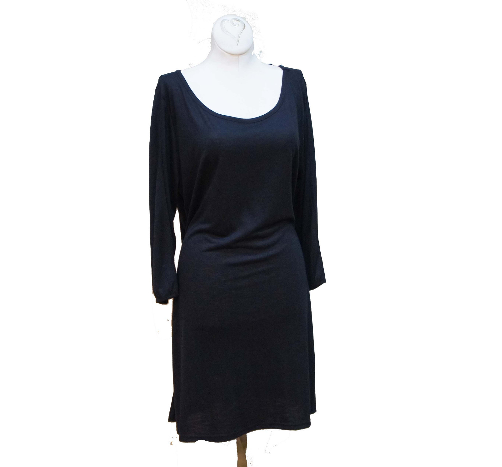 ARTISANS APPAREL Knit Shirt Dress / Tunic Color: Black Sz: S/M