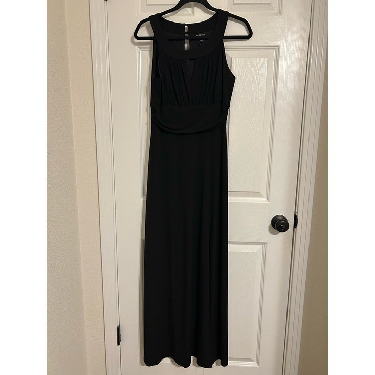 Enfocus Studio Black Sleeveless Maxi Dress
