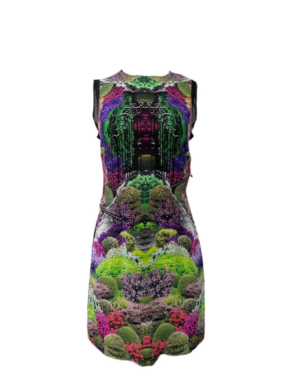 EMERSON Women’s Purple Sleeveless Round Neck Zip Dress #7004 4 NWT