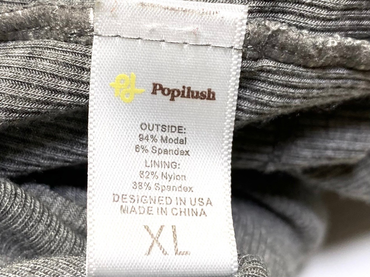 Popilush Gray Shapewear Modal Sleeveless Mock Neck Slimming Maxi Dress XL 14/16