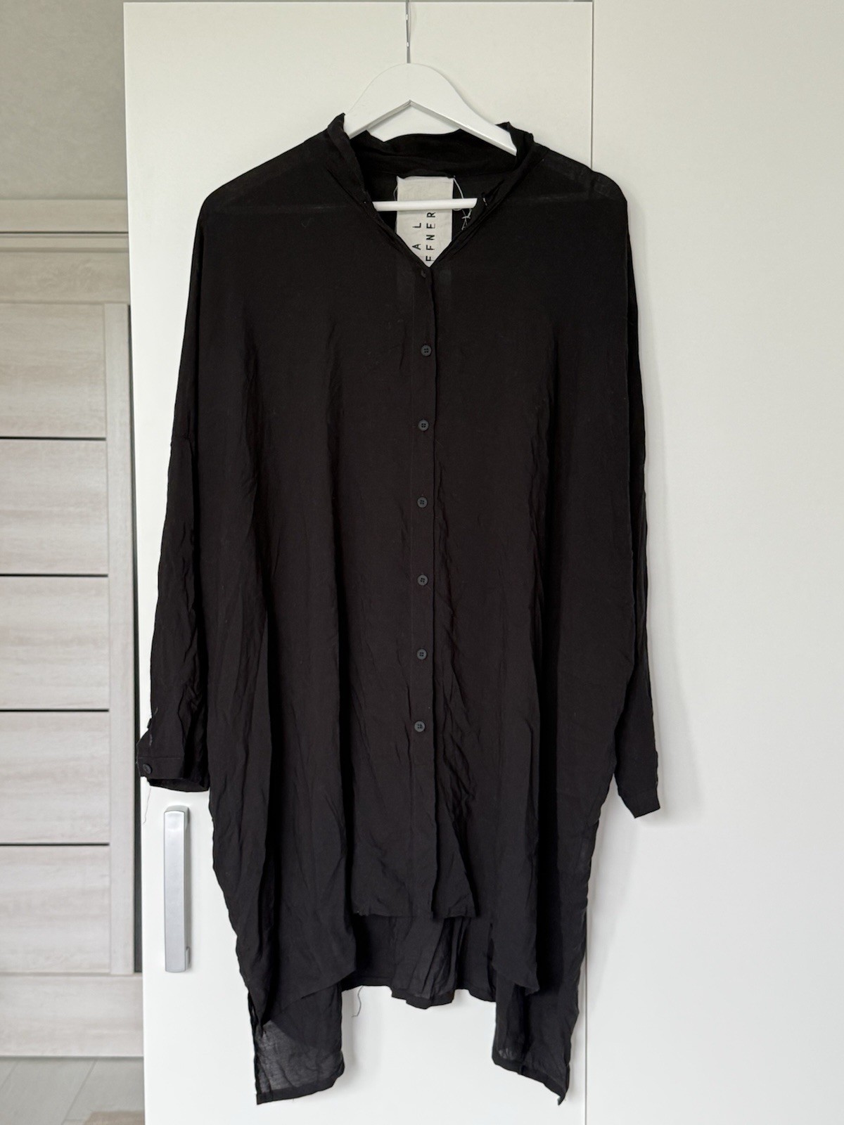 Pal Offner S/S 2019 Avant Garde Asymmetrical Women’s Button Shirt Dress One Size