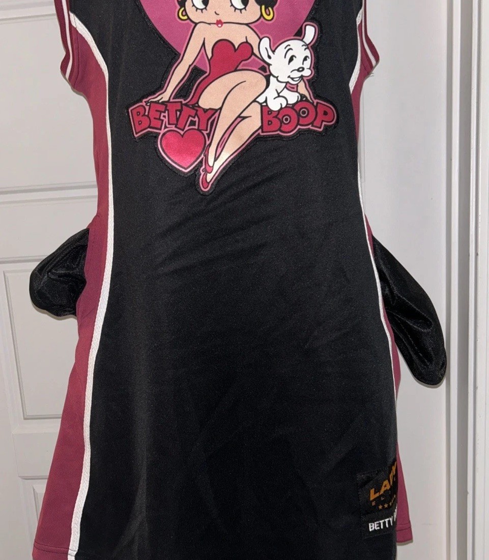 Betty Boop Headgear Classics Basketball Jersey Dress Lady Elite Women L