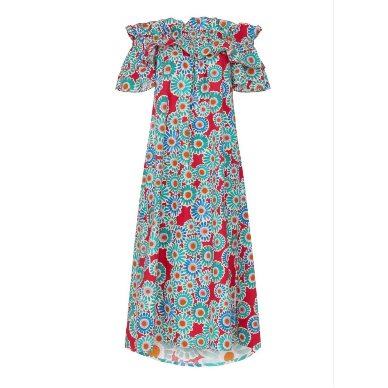 La DoubleJ Breakfast Crazy Daisy Maxi Dress Size M