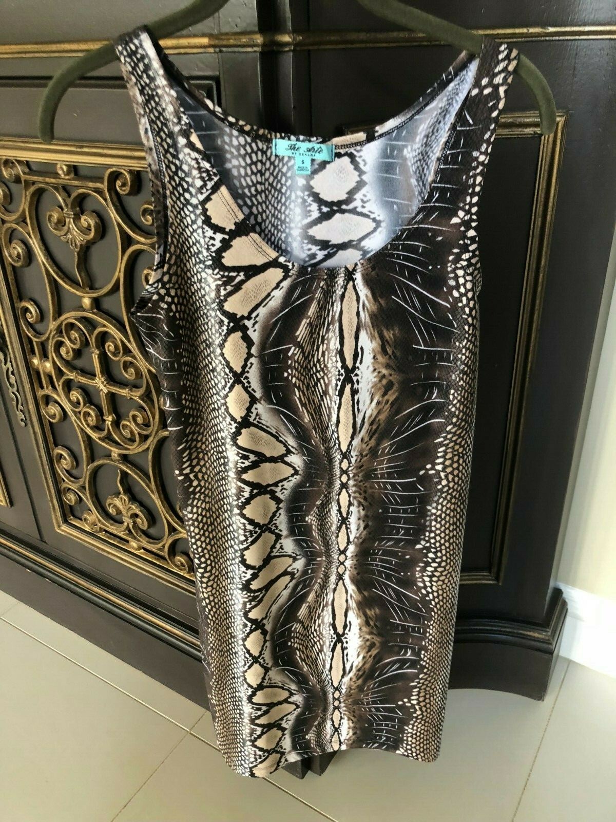 Women’s Dress by The Arte by Zenana Animal Print Leopard Snakeskin Size Small