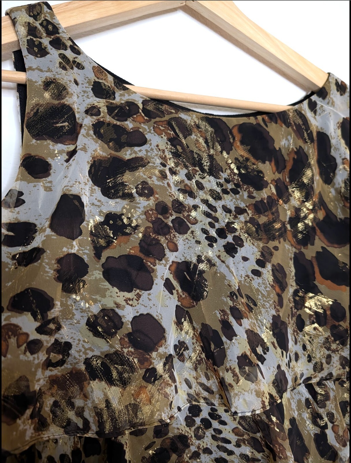 Vintage Animal Print Mini Dress