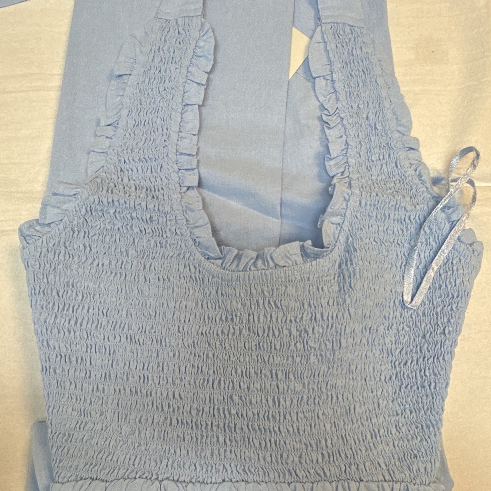 Nobody’s Child Caterina Halter Midi Dress Blue US Size 6🌼