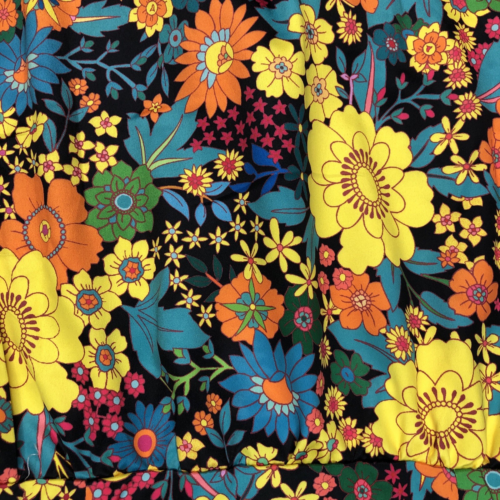 Love Harmony Dress Women Medium Mini Groovy Flower Power Floral Hippie Sz M