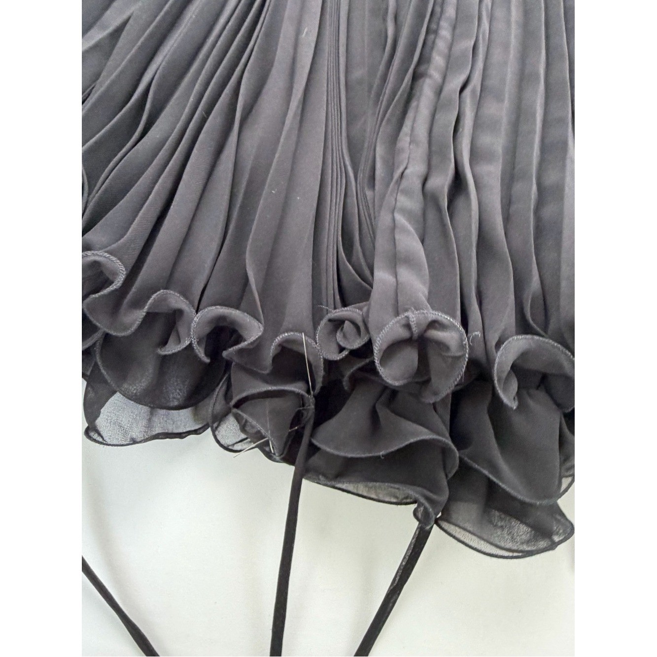 Alberto Makali Avant Garde Chiffon Bubble Hem Dress Gothic Fairy Grunge Mini Med