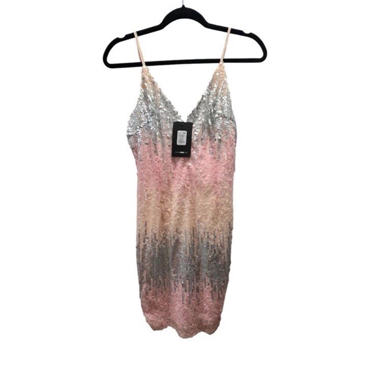 NWT Fashion Nova Sequin Ombre Slip Dress/Mini Dress- Size S