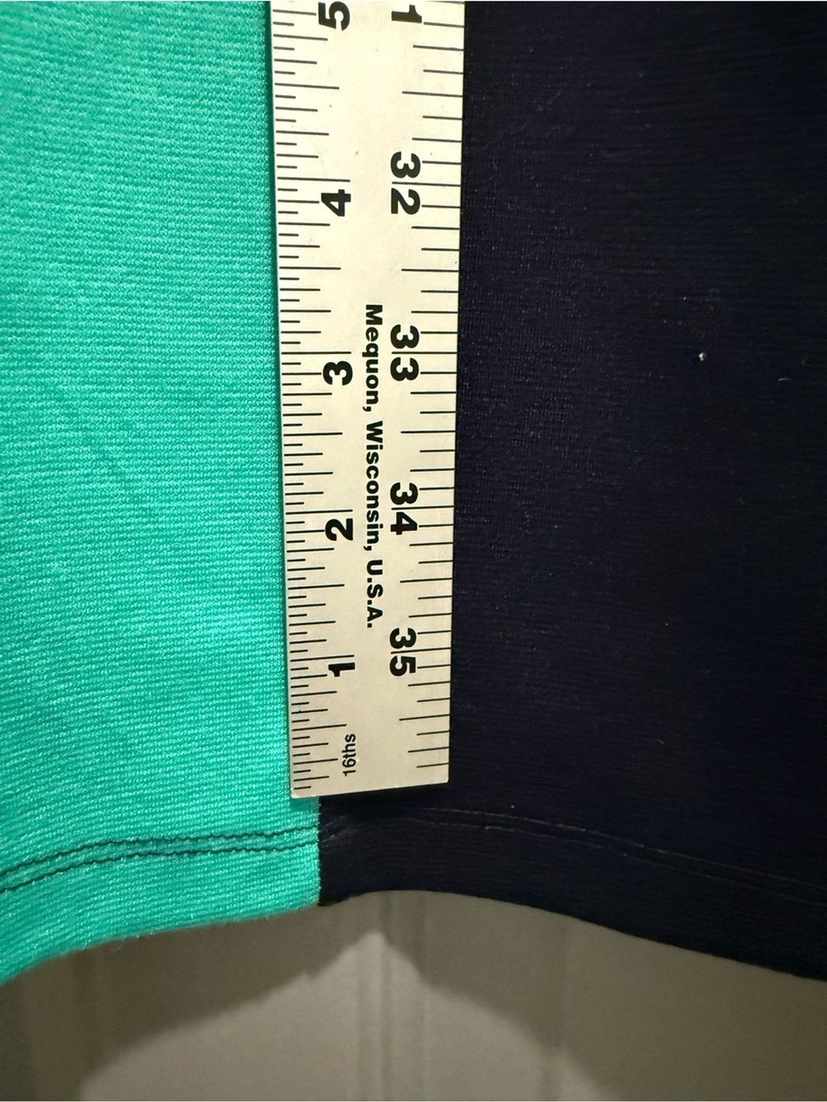 Enfocus Studio-Navy and Teal Jewel-Accent Sheath Midi Dress-slimming!