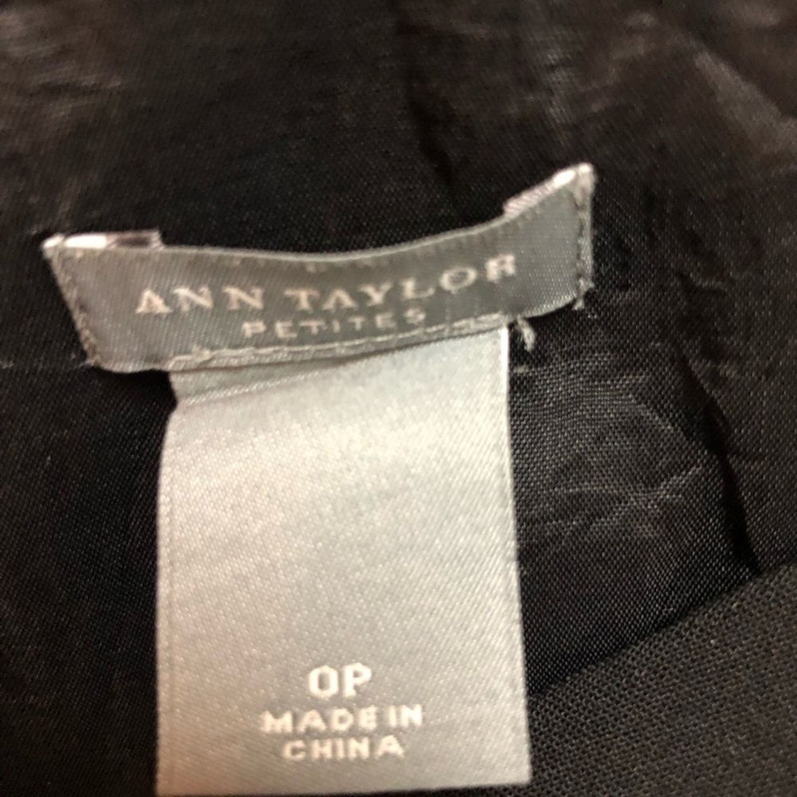 Ann Taylor petites 0P black sleeveless dress with pleats at waist