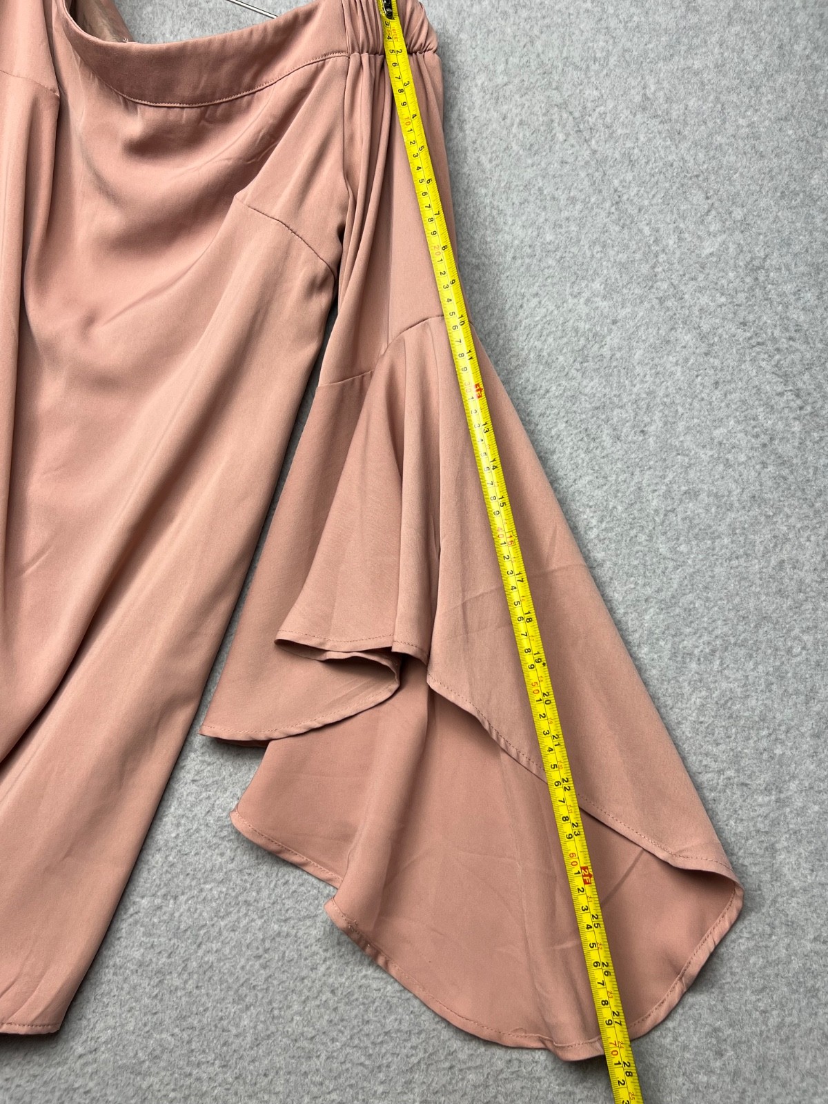 Runaway The Label Off The Shoulder Shift Dress Mauve Size L / 8 Flare Sleeve*