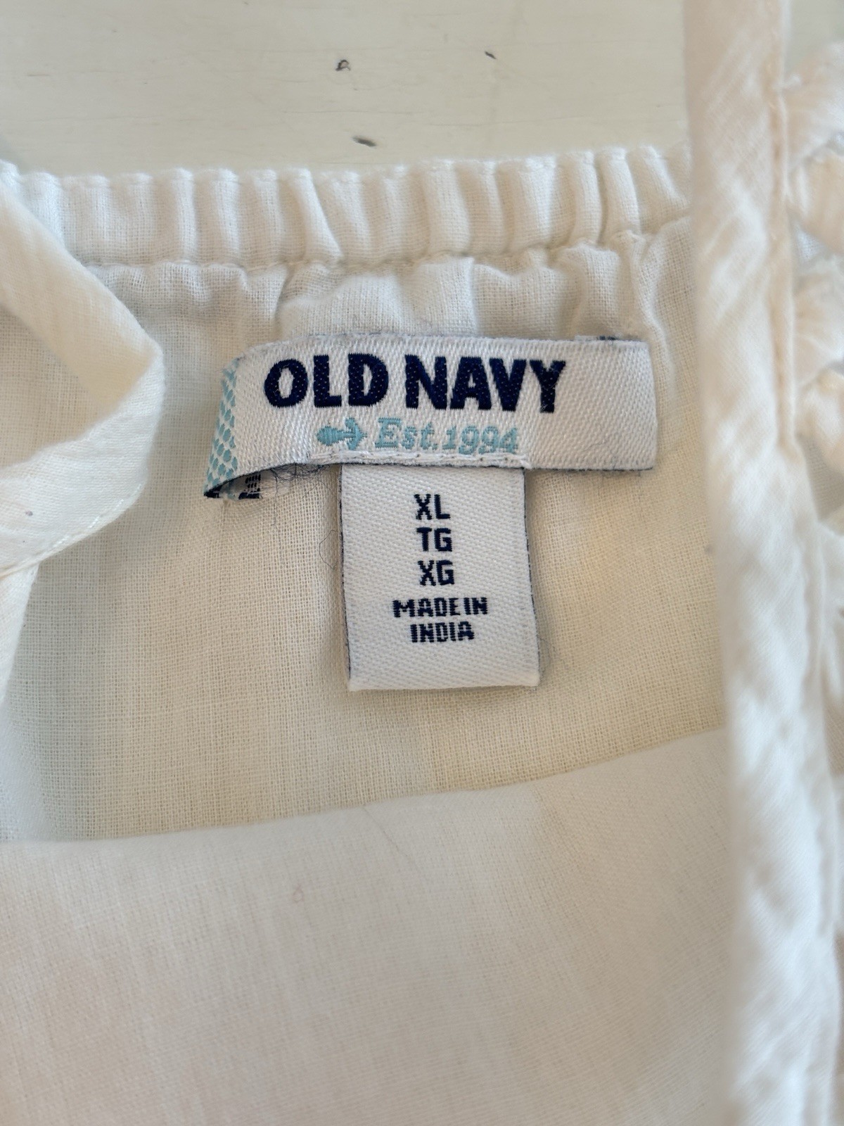Old Navy Strappy Creme Dress Women’s XL Lined Adjustable Strap Boho Romantic