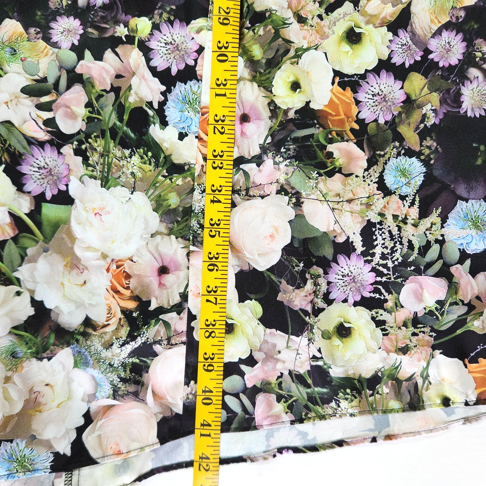 ADAM LIPPES Collective Black Floral Side Drape Dress Sz 6 RTR Florist Collab