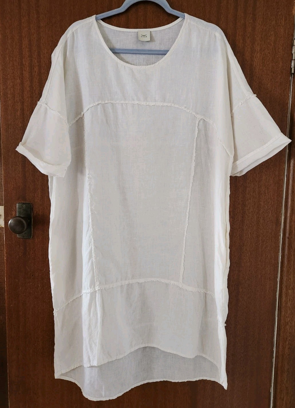 HUSK womens linen dress size M-L