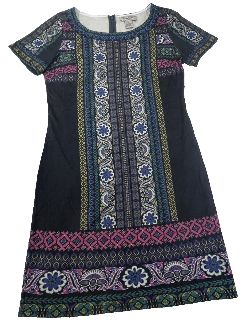 Anthropologie Flying Tomato Dress Kaleidoscope Floral Mini Shift Womens Small