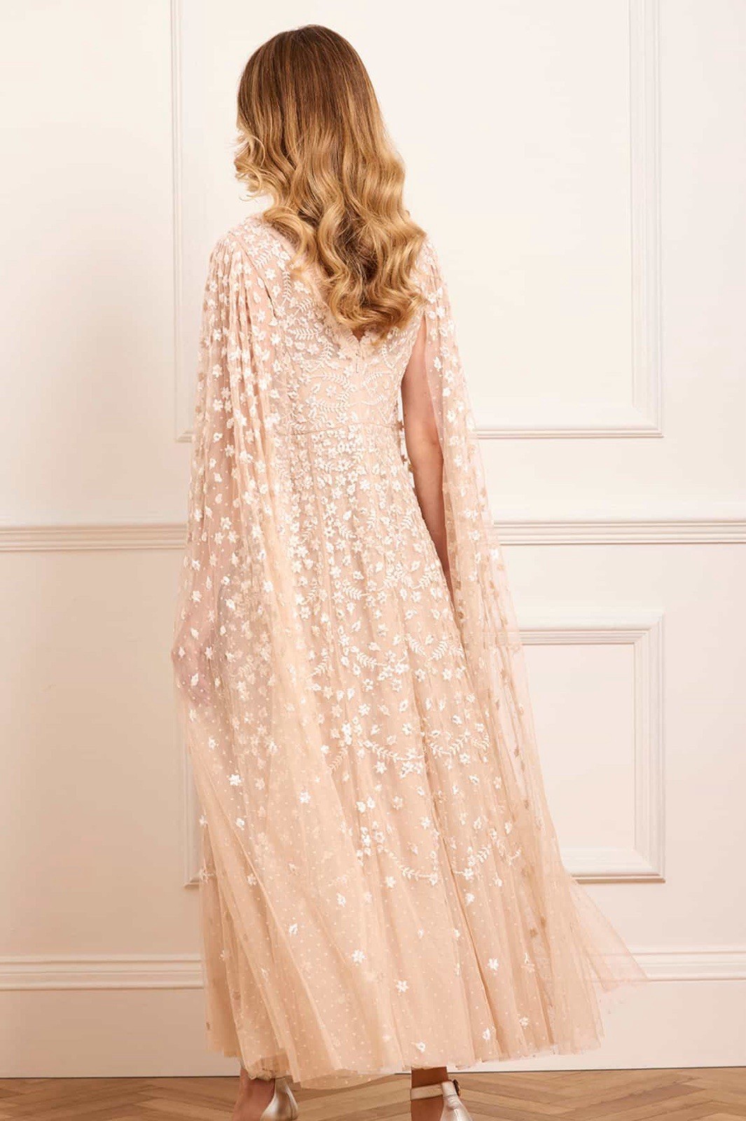 Needle and Thread Clover Cape Ankle Gown