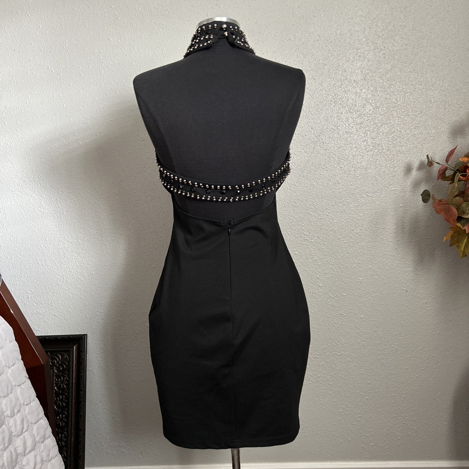 Black Sequence Dress Size M