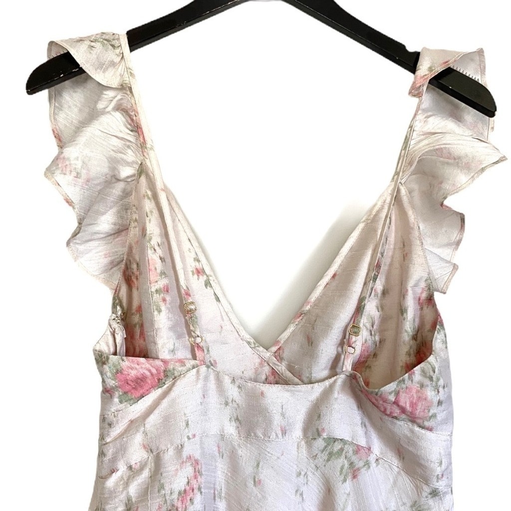 Nwt LOVESHACKFANCY Cosmo Hi Low Floral Dress 2