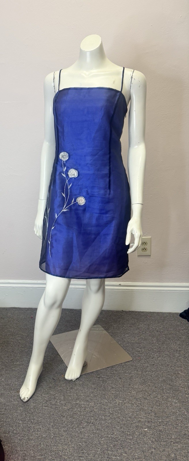 Vintage 90’s Prom Wedding Formal ABS Allen Schwartz Y2K Dress Size 14 Large
