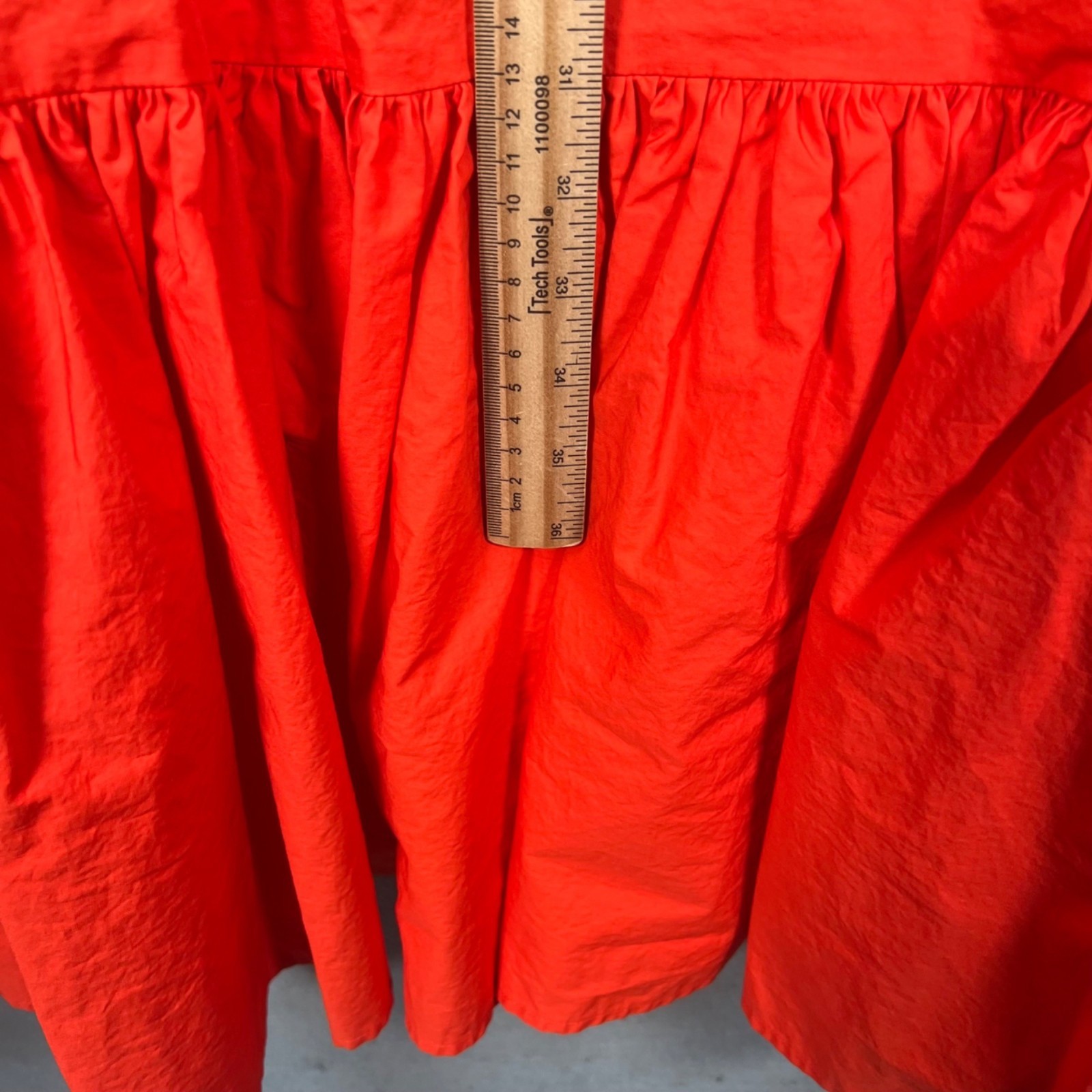 Christopher John Rogers Target XL Red Sleeveless Maxi Dress Ruffled Hem Cotton