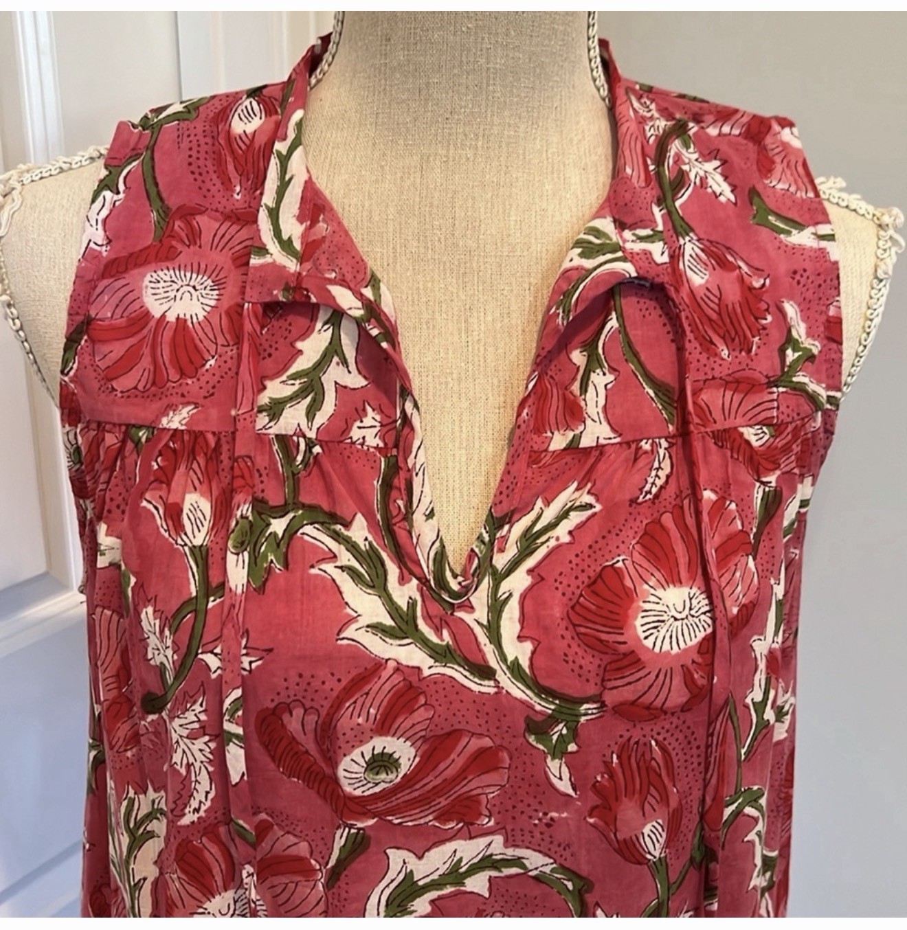 STARK X MAXI DRESS SLEEVELESS PINK FLOWERS $228
