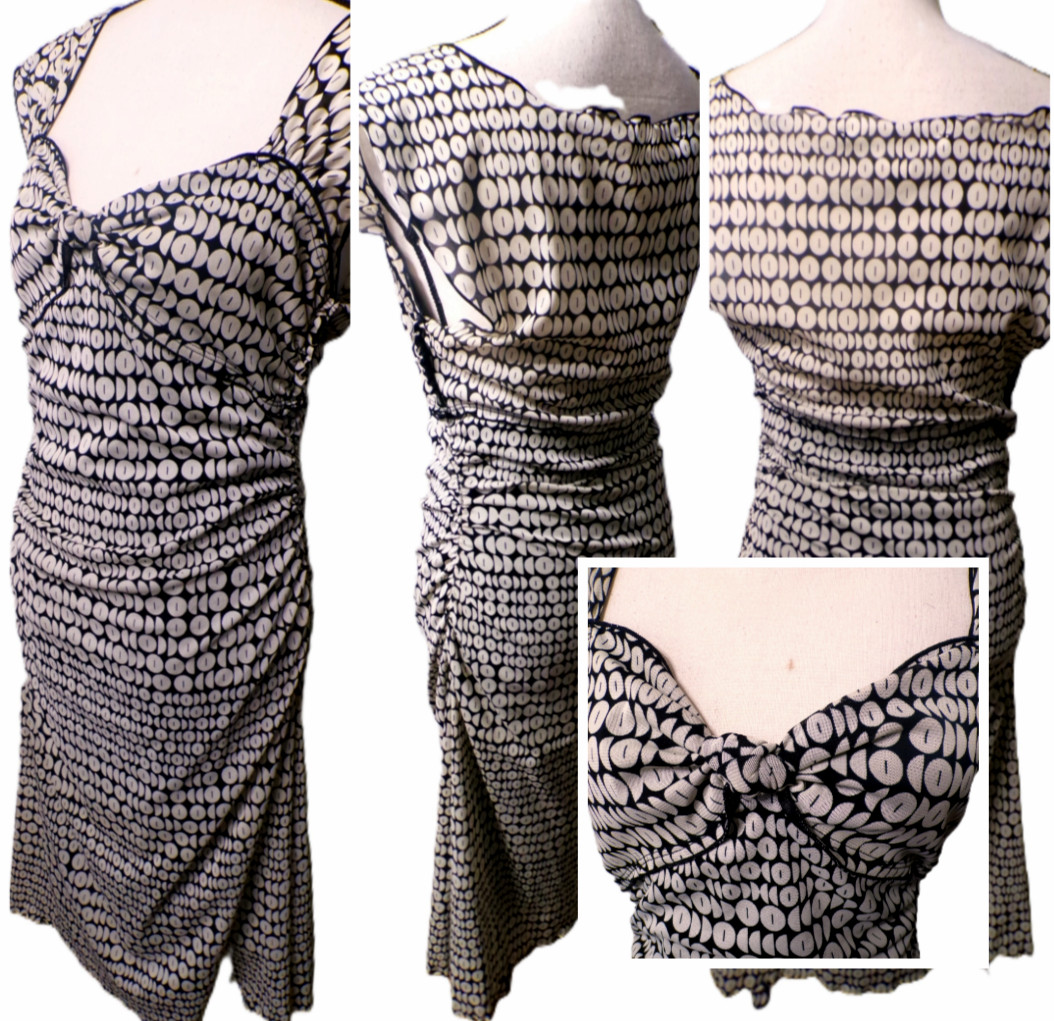 Y2k Max Studio Babydoll Midi Dress Black Mesh Asymmetric Fairy Grunge Whimsigoth