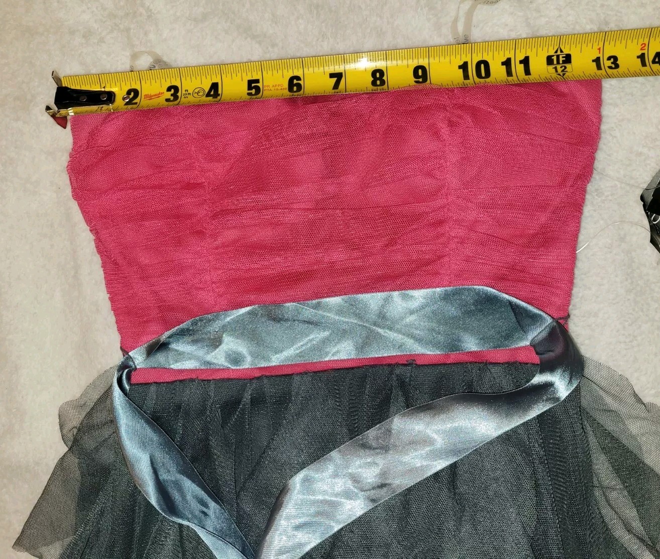 NWT Junior’s sz 3 Strapless Dress Tulle Ruffle Party HCO Dance Cocktail Dress