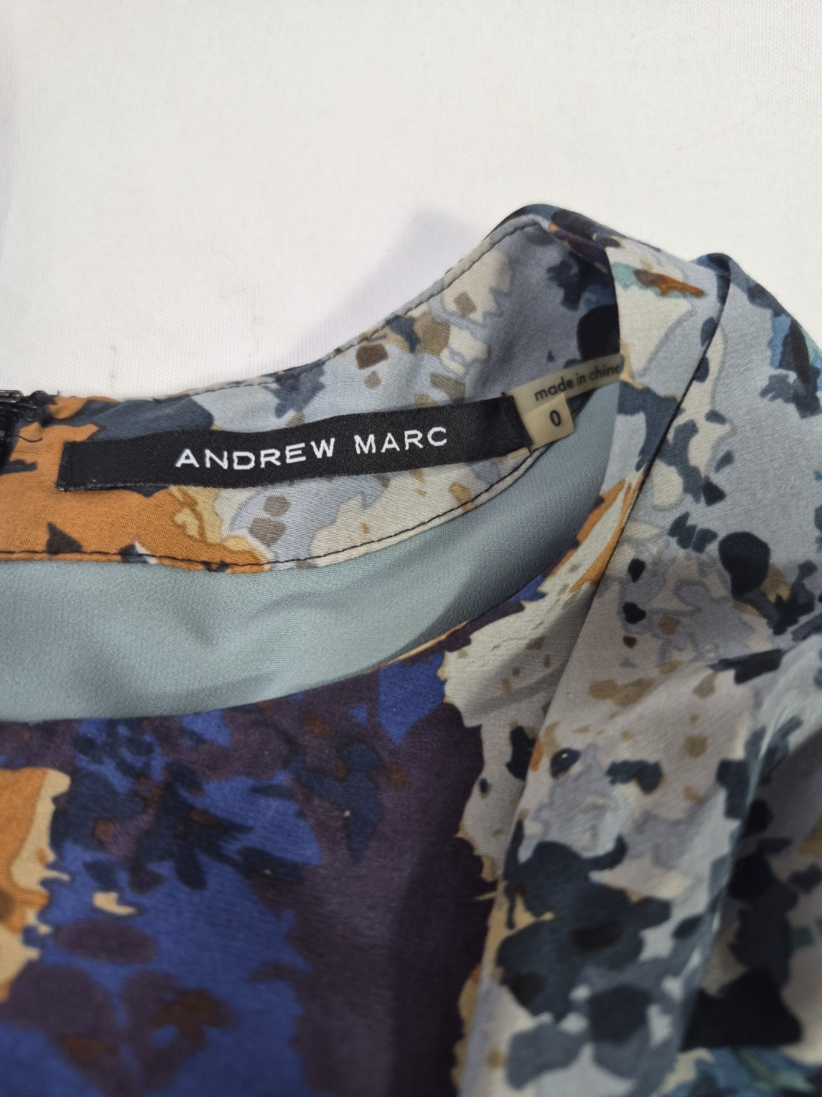 ANDREW MARC ADELE RIVER STONE FLORAL PRINT SILK COTTON SLEEVELESS DRESS$260-sz 0