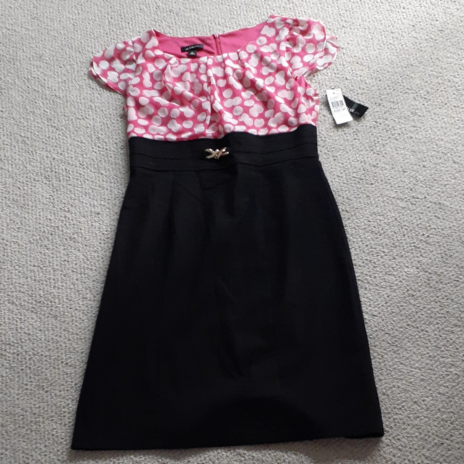 ALYX petite Bodycon Dress 8P Back Zipper Buckle Accent Waist