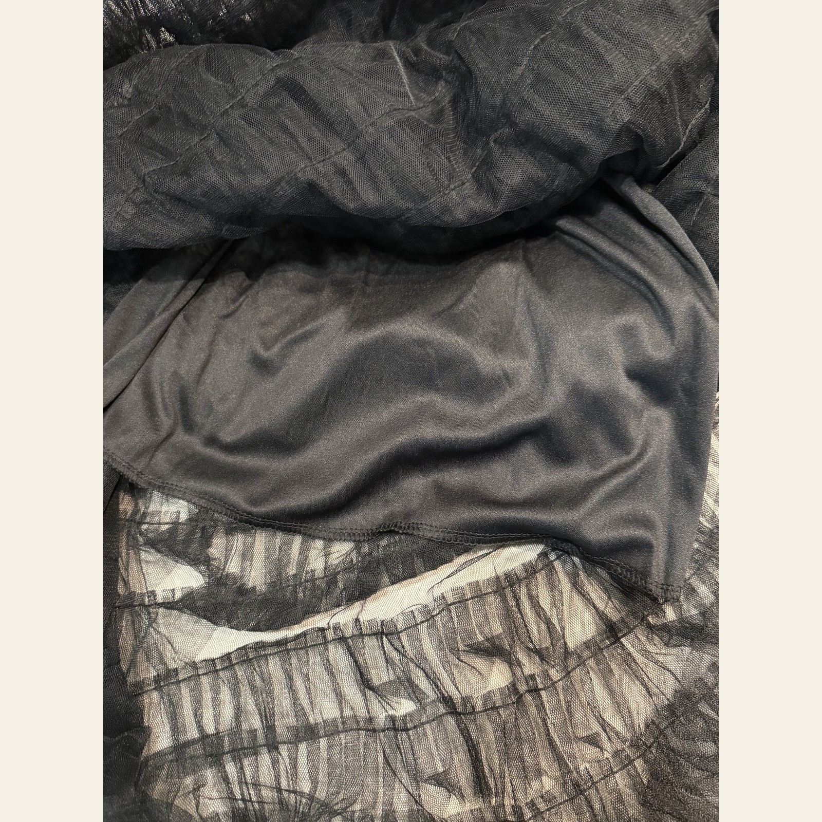 Black Balletcore Tiered Tulle Ruffle Maxi Dress Sweetheart Tie Straps Sz XS S