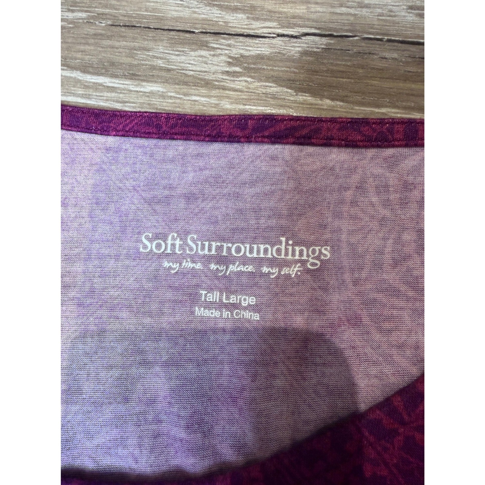Soft Surroundings Tall Large Purple Mandala Print Maxi Dress Elbow Sleeve Summer
